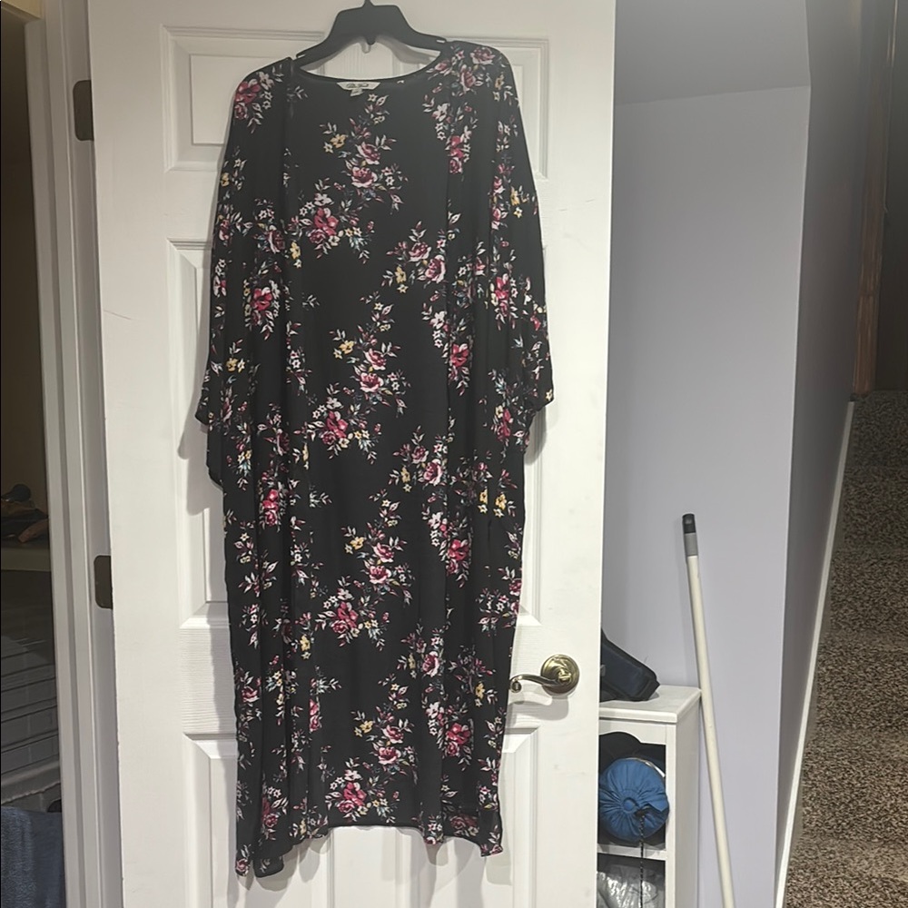 Floral Black Dress